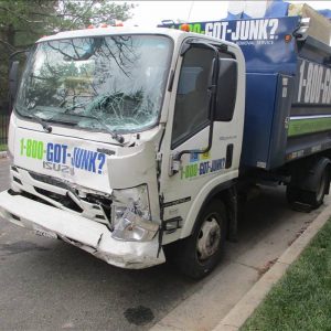 1-800-Got-Junk Truck Damage